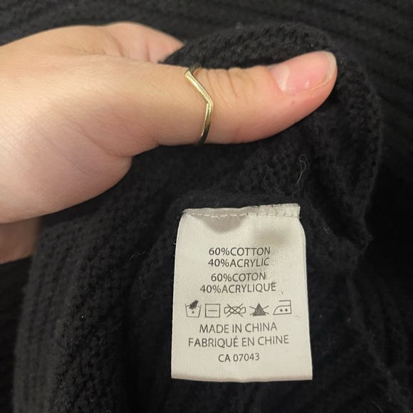 Belldini black oversized knit sweater - Picture 3 of 3